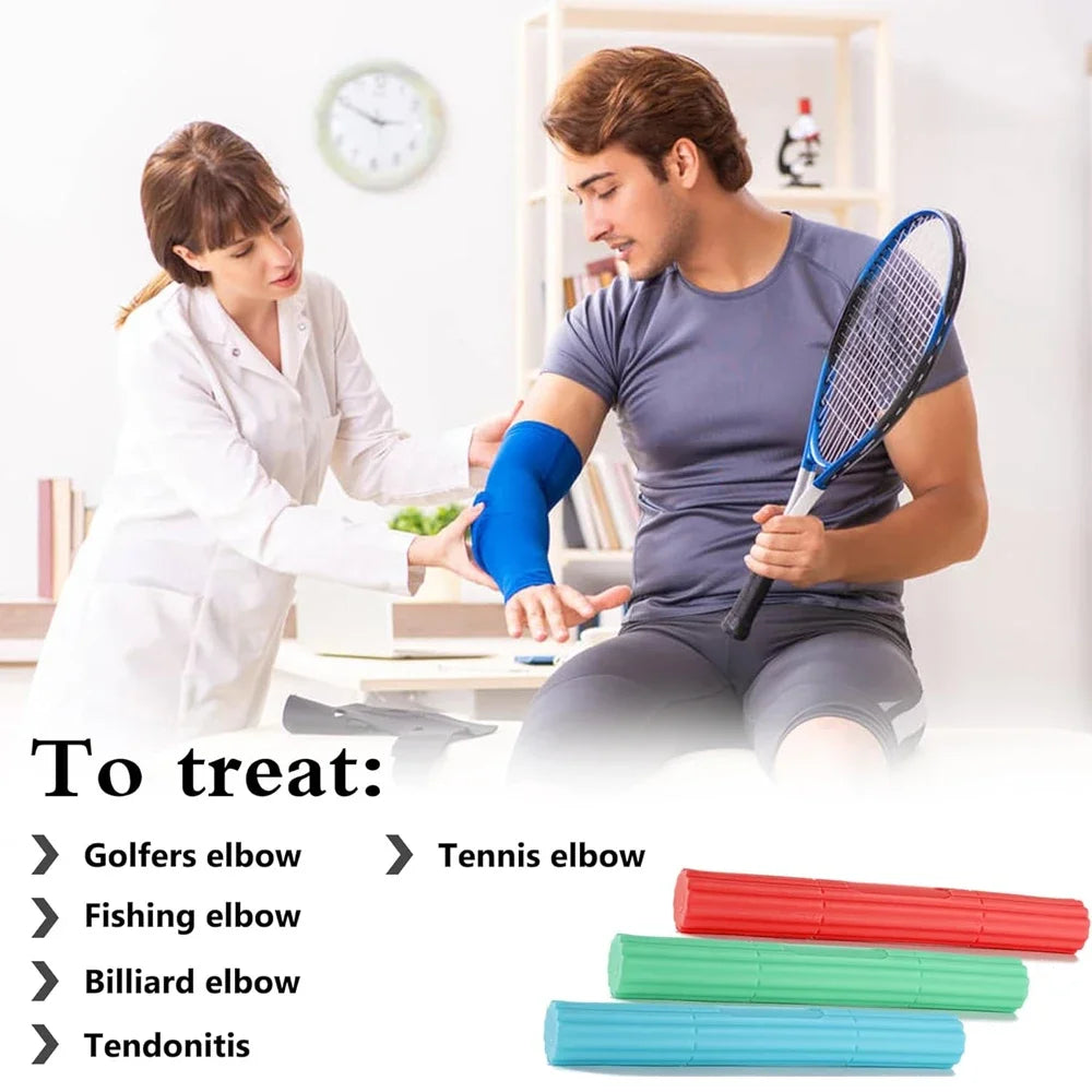 Hand Exerciser Flexible Bars for Physical Therapy - Alleviates Tendonitis Pain and Enhances Grip Strength -For Elbow Pain Relief