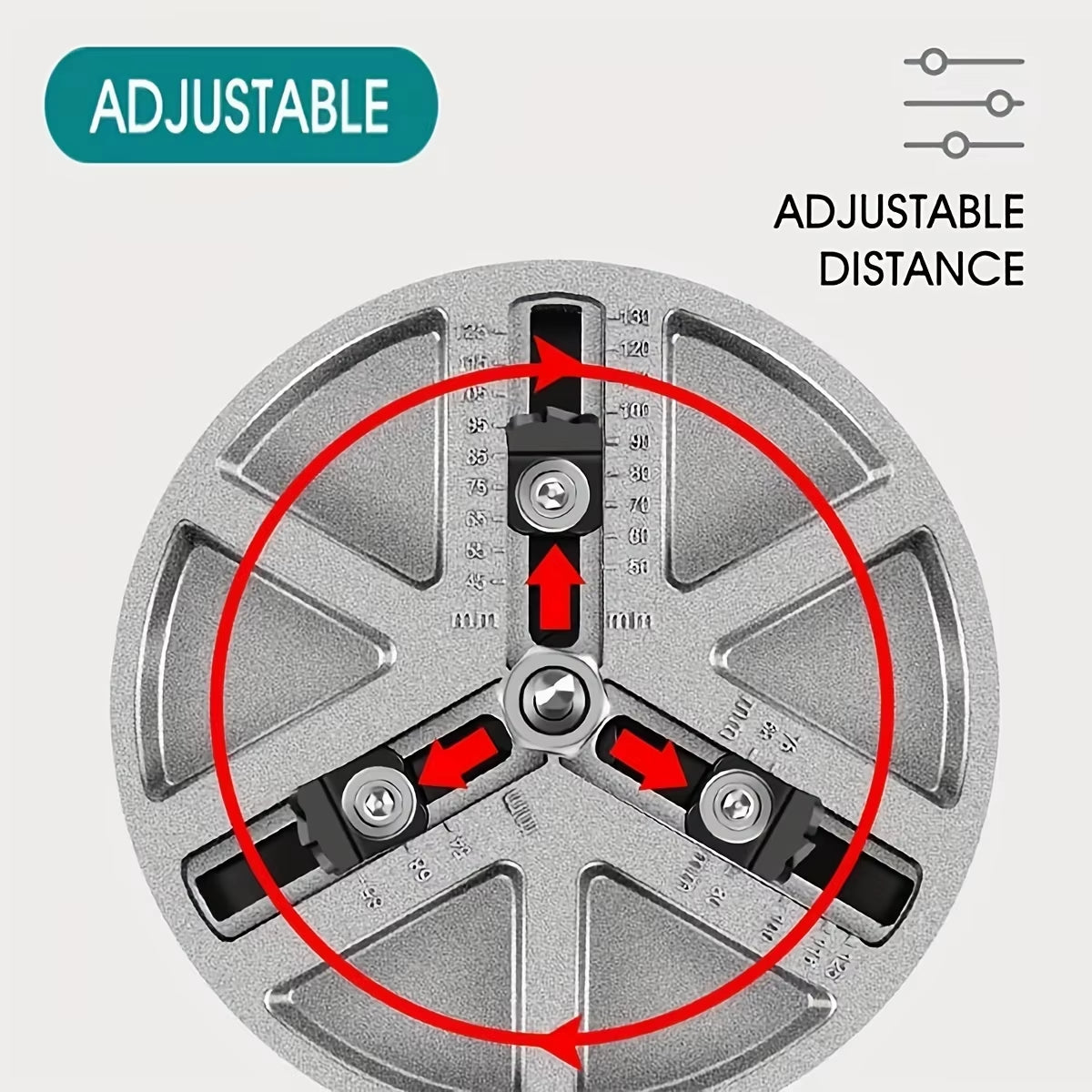 Adjustable Universal Hole Saw (45mm-130mm) or (1.77 inches - 5.11 inches).