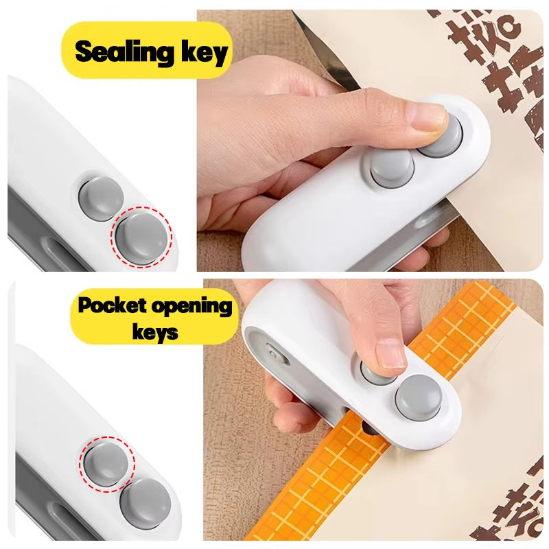 Mini Handheld Rechargeable Bag Sealer & Opener